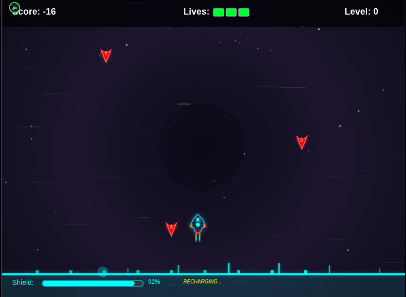 Capture d'écran du projet Space Shooter Game – Jeu de Tir Spatial 2D